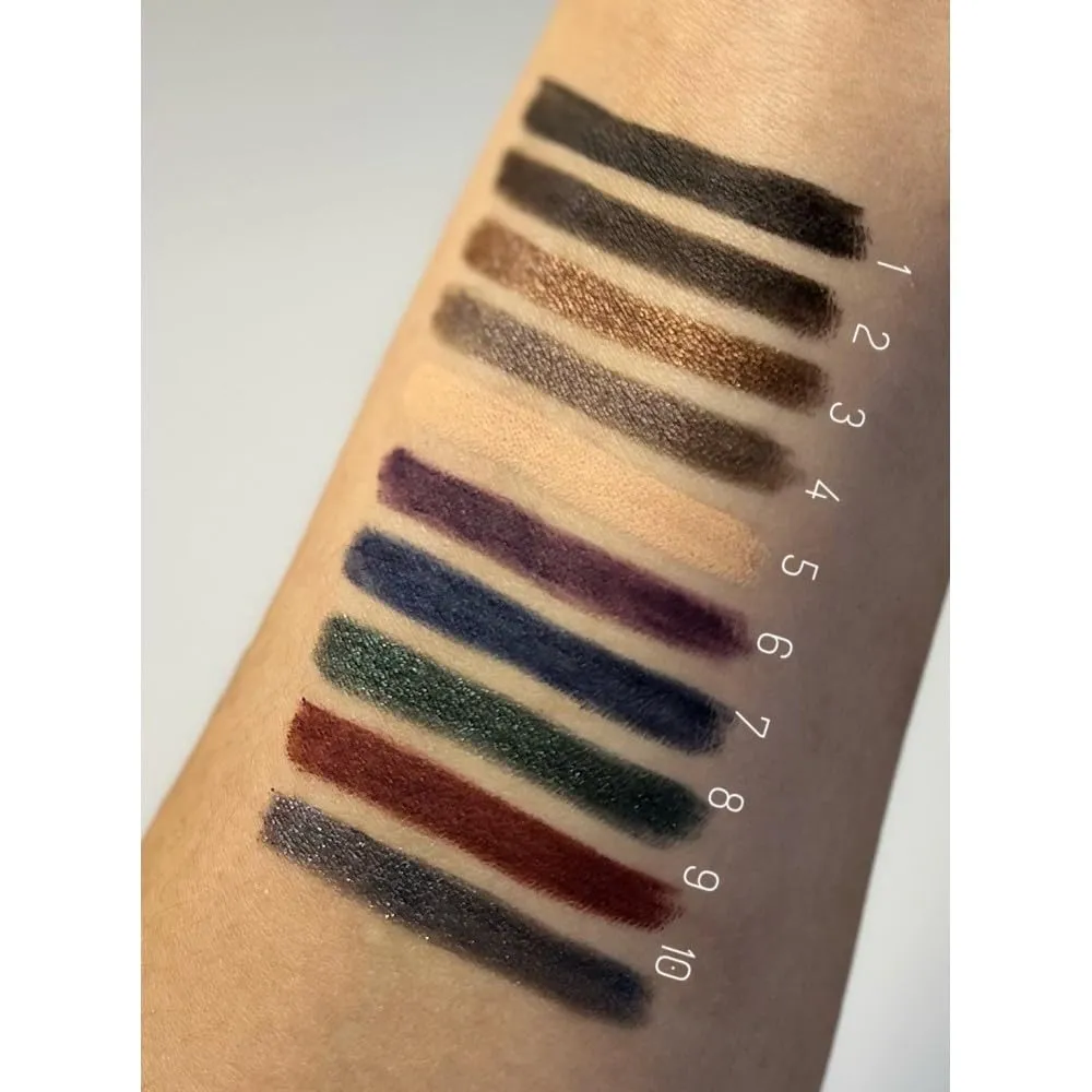 FARMASi Eye Pencil, Soft Tissue,Long Lasting, Water-Resistant Eye Liner Pencil in 20 Stunning Shades, Professional Precision for Effortless Elegance, Eye Makeup, 0.04 oz, 02 Deep Brown