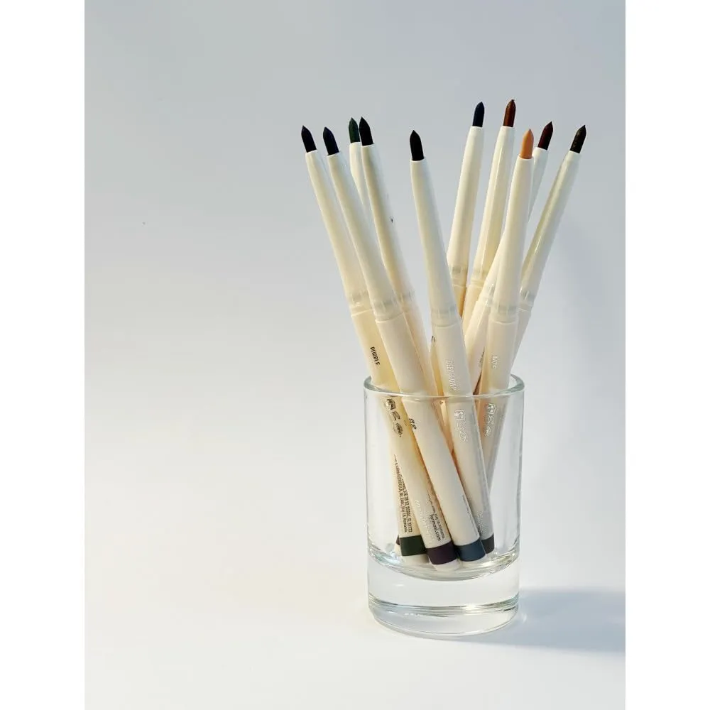 FARMASi Eye Pencil, Soft Tissue,Long Lasting, Water-Resistant Eye Liner Pencil in 20 Stunning Shades, Professional Precision for Effortless Elegance, Eye Makeup, 0.04 oz, 02 Deep Brown