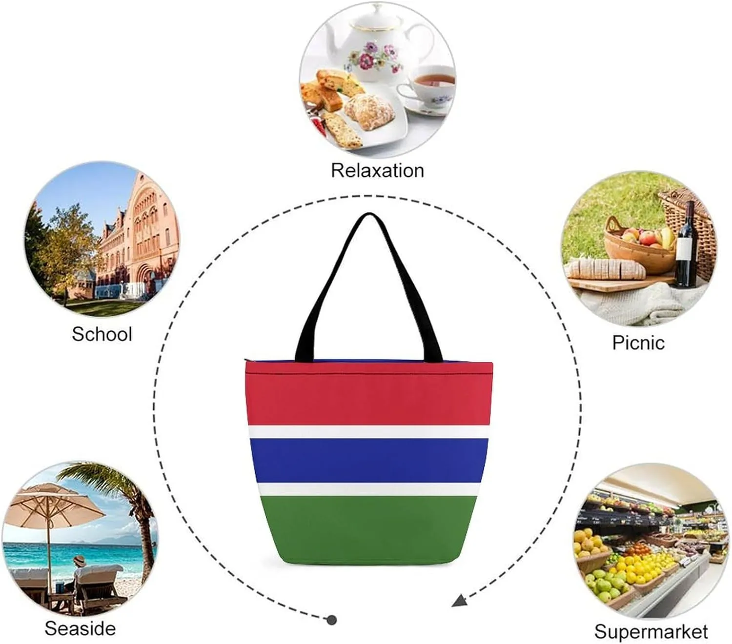 Fashion Burkina Faso Flag Women's Hobo Tote Spacious Handbag for Daily Use and Casual Outings