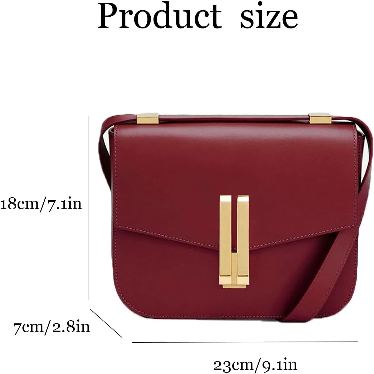 Fashion Classic Leather Shoulder Bag, Small Mini Luxury Crossbody Purse,Lightweight waterproof，with Adjustable Strap