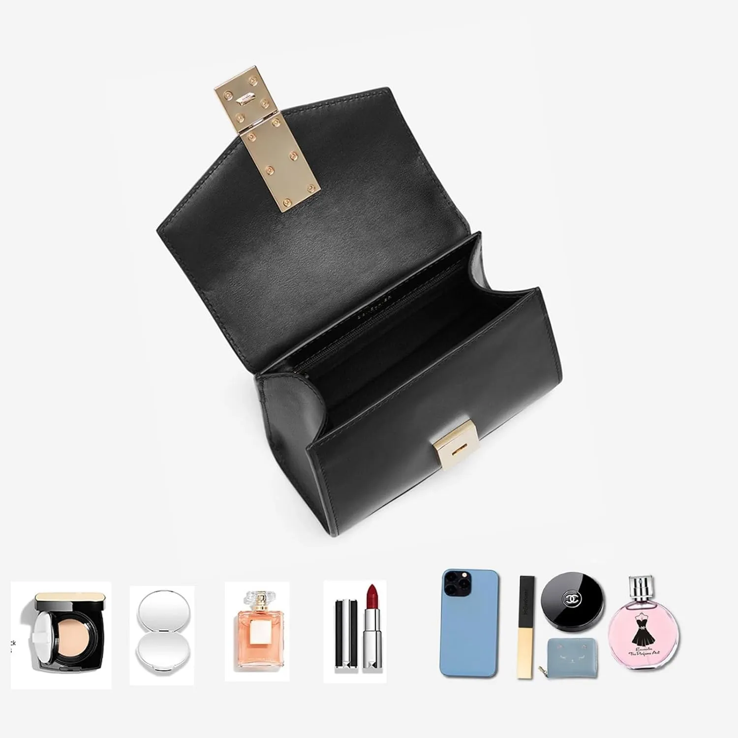 Fashion Classic Leather Shoulder Bag, Small Mini Luxury Crossbody Purse,Lightweight waterproof，with Adjustable Strap