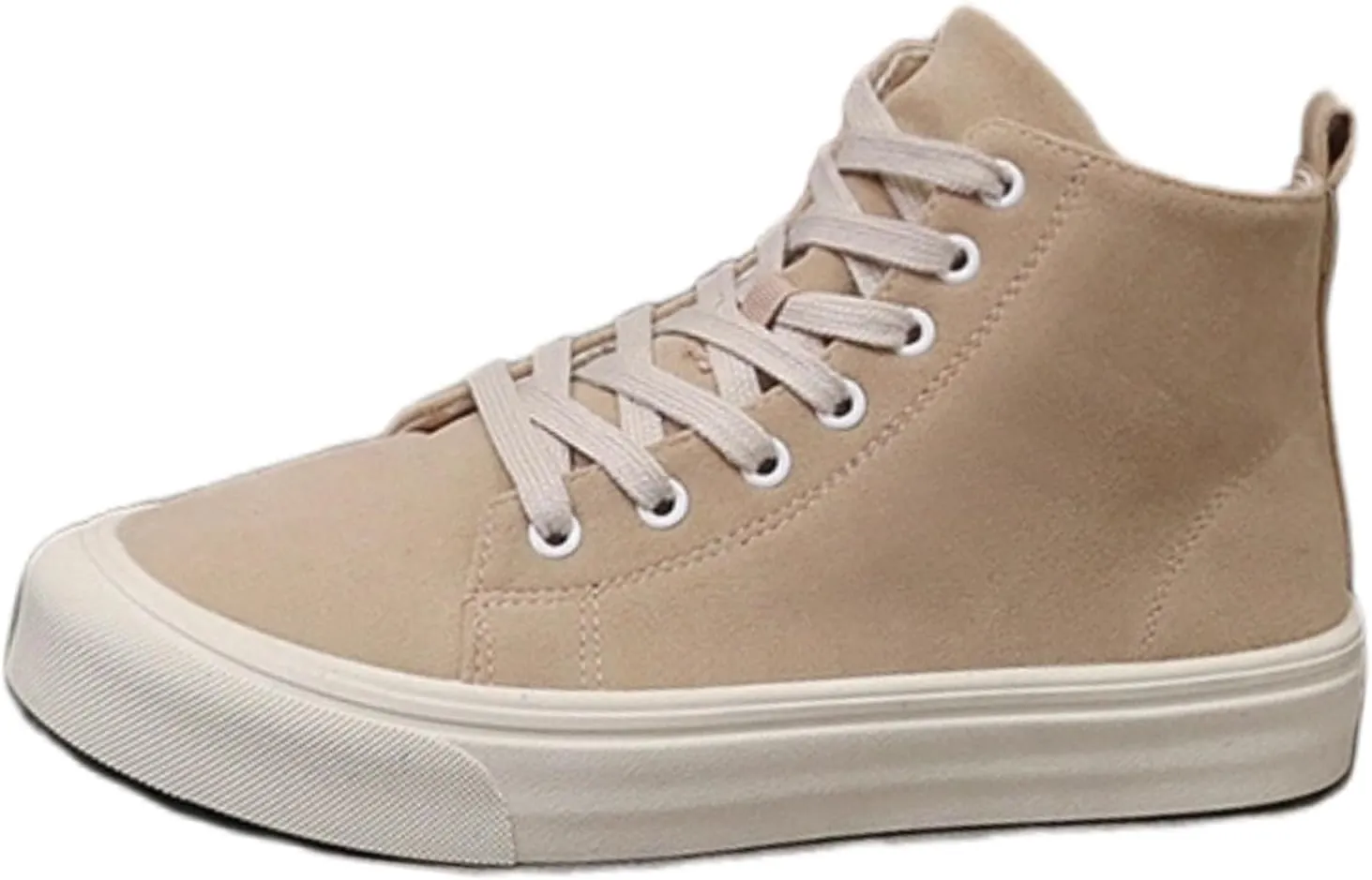 Fashion High Top Sneakers Womens Retro Classic Canvas Shoes Leopard Print Khaki Black Casual Tennis Shoes for Girls