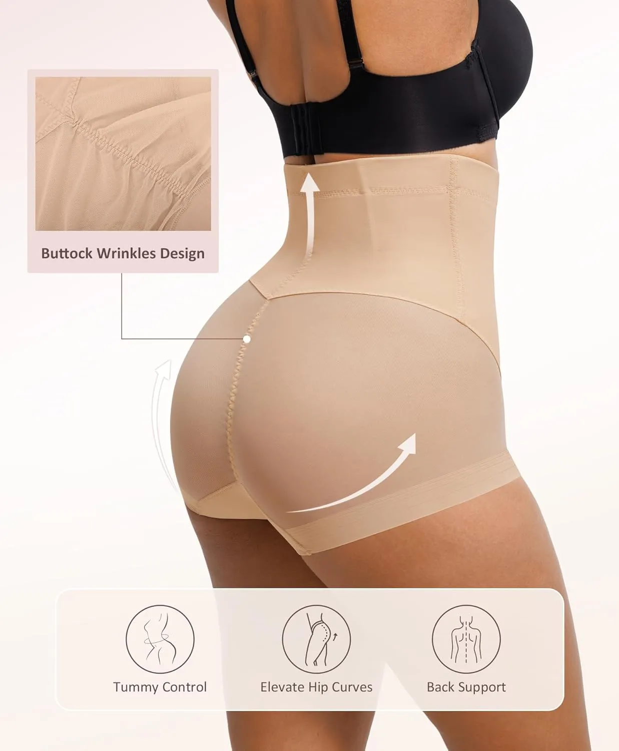 FeelinGirl Tummy Control Shapewear for Women Butt Lifting Briefs Underwear