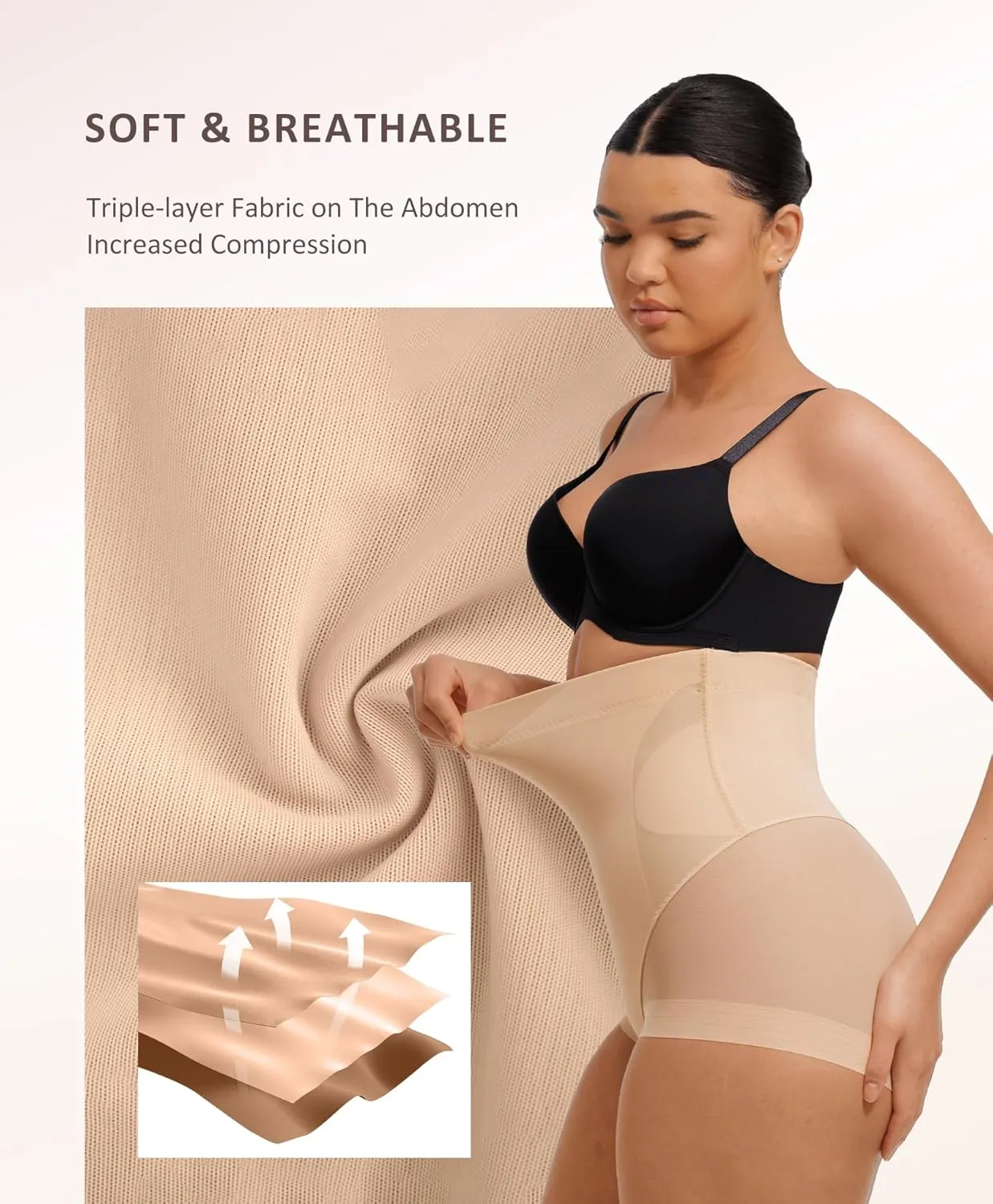 FeelinGirl Tummy Control Shapewear for Women Butt Lifting Briefs Underwear