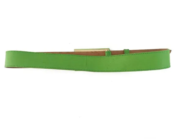 Fendi Zucca Logo Neon Green Belt