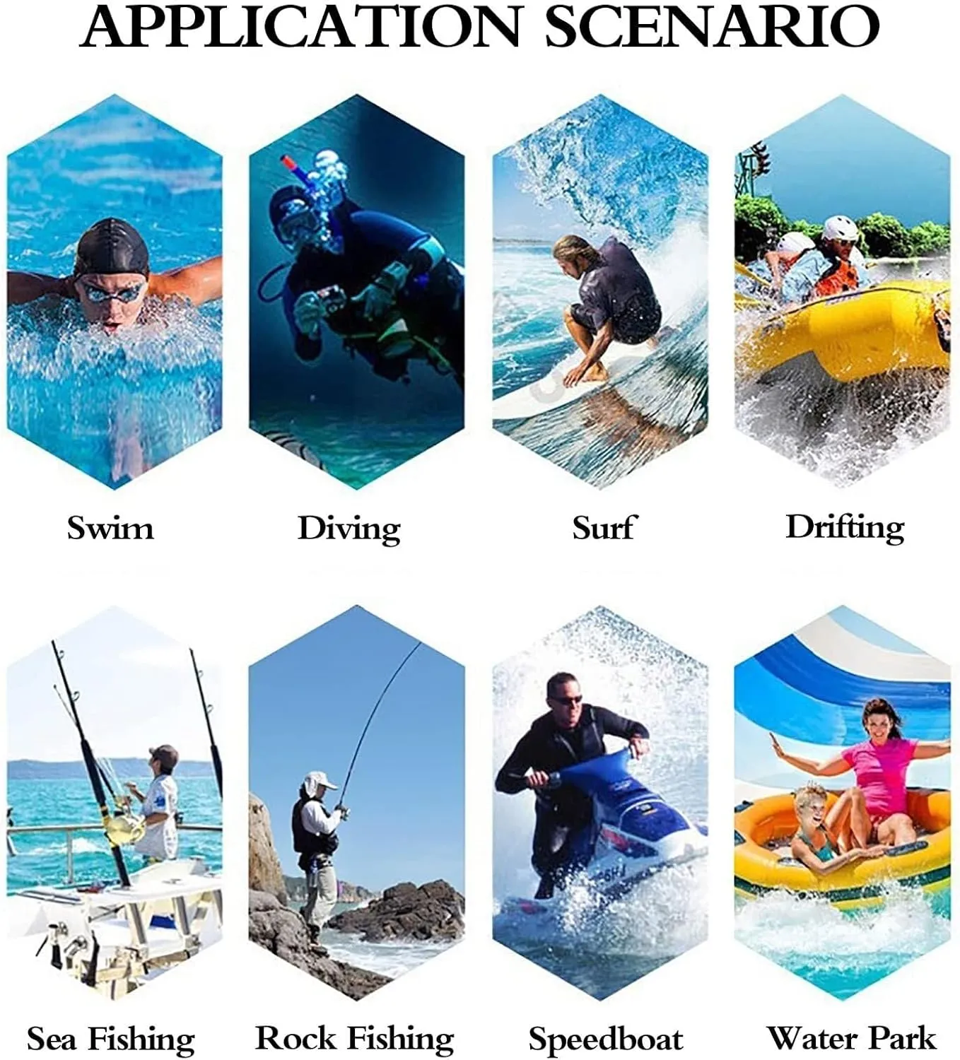 Fishing Swim Vest with Adjustable Waistband, Zip, Whistle, Reflective Stripe, Multi-Pockets Jacket for Sailing, Kayaking