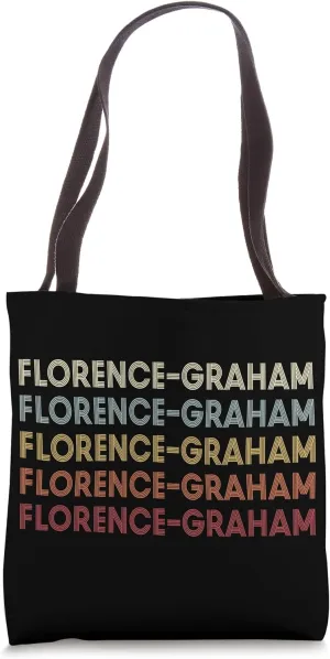 Florence-Graham California Florence-Graham CA Retro Vintage Tote Bag