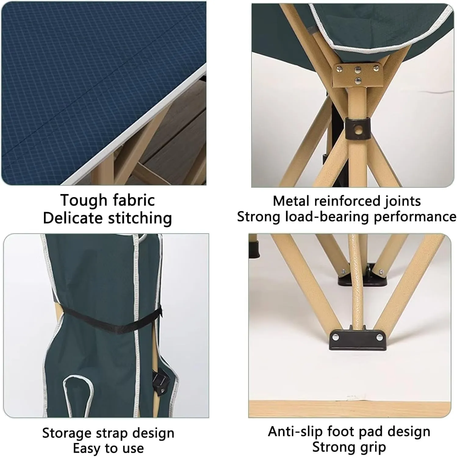Folding Camping Bed Oxford Cloth Sleeping Cots for Adults Camping Cot 190 * 71 * 49cm Folding Cot Steel Portable Lounge Chair