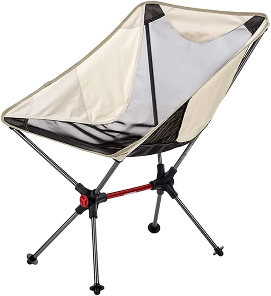Folding Chairs Outdoor Folding Chair Camping Beach Portable Simple Backrest Folding Sketching Seat Stool with Mesh Fabric Backrest Portable Camping Chair(C)