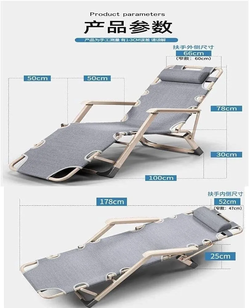 Folding Zero Gravity Recliner Chair – Adjustable Sun Lounger with Head Cushion for Garden, Patio, Beach, Camping, 200kg Load(Type 7)