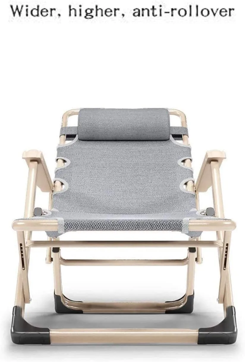 Folding Zero Gravity Recliner Chair – Adjustable Sun Lounger with Head Cushion for Garden, Patio, Beach, Camping, 200kg Load(Type 7)