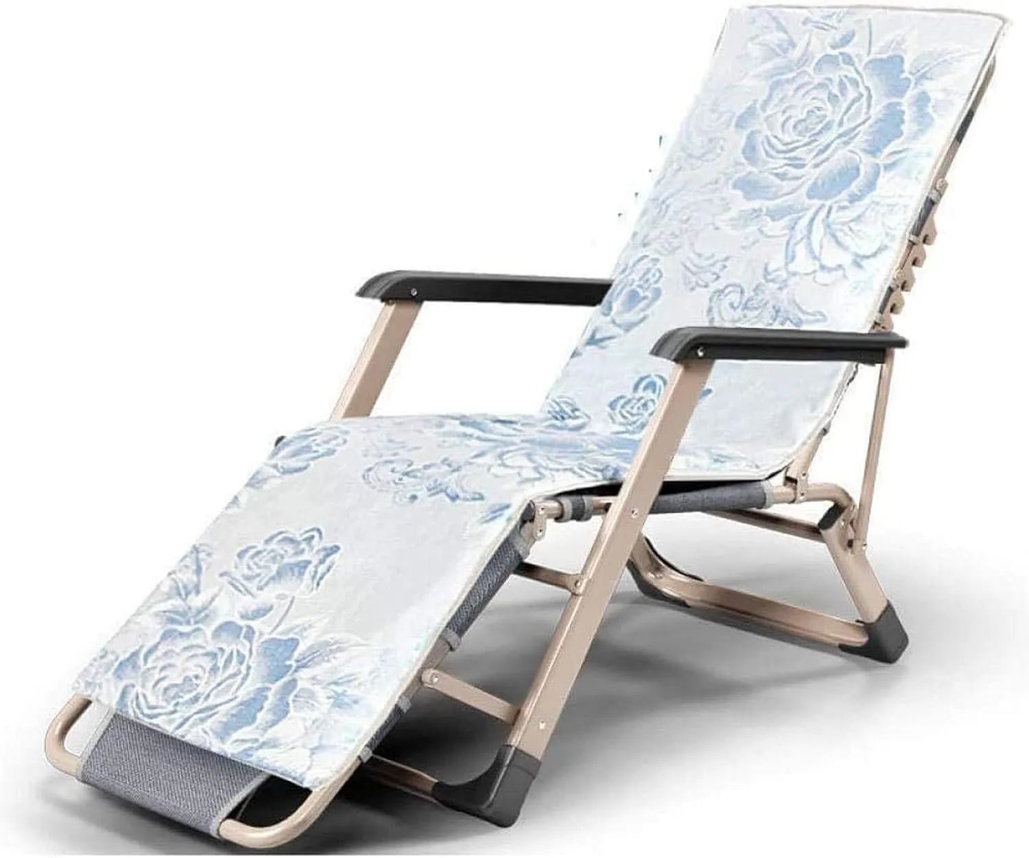 Folding Zero Gravity Recliner Chair – Adjustable Sun Lounger with Head Cushion for Garden, Patio, Beach, Camping, 200kg Load(Type 7)