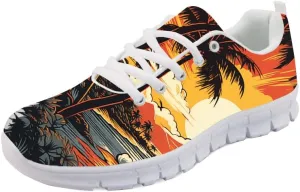 Forchrinse Leopard Print Men’s Lightweight Breathable Walking Shoes Sports Gym Jogging Athletic Shoes for Women Men