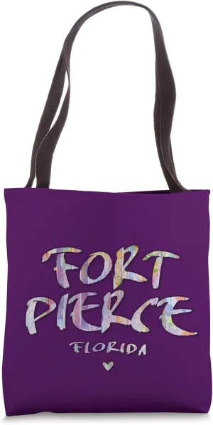 Fort Pierce Florida - Fort Pierce FL Watercolor Logo Tote Bag