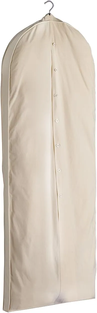 Foster-Stephens, Muslin Acid-Free Cotton Garment Bag Kit | 62" Long Coat or Dress Storage and Preservation Kit | Closet Storage for Dresses
