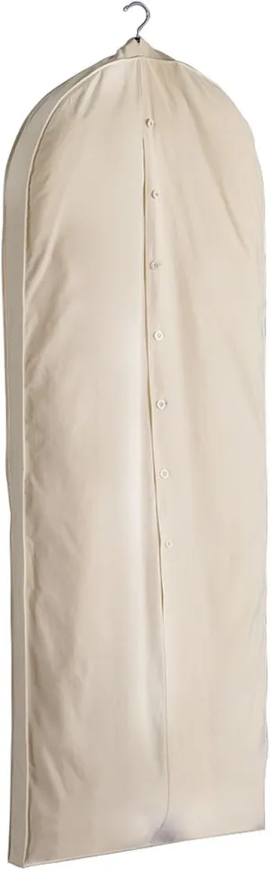 Foster-Stephens, Muslin Acid-Free Cotton Garment Bag Kit | 62" Long Coat or Dress Storage and Preservation Kit | Closet Storage for Dresses