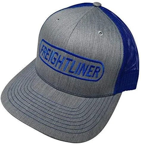 Freightliner Motors Trucks Structured Cap/Adjustable Custom Snapback/Women and Men/Richardson 112 Grey - Blue