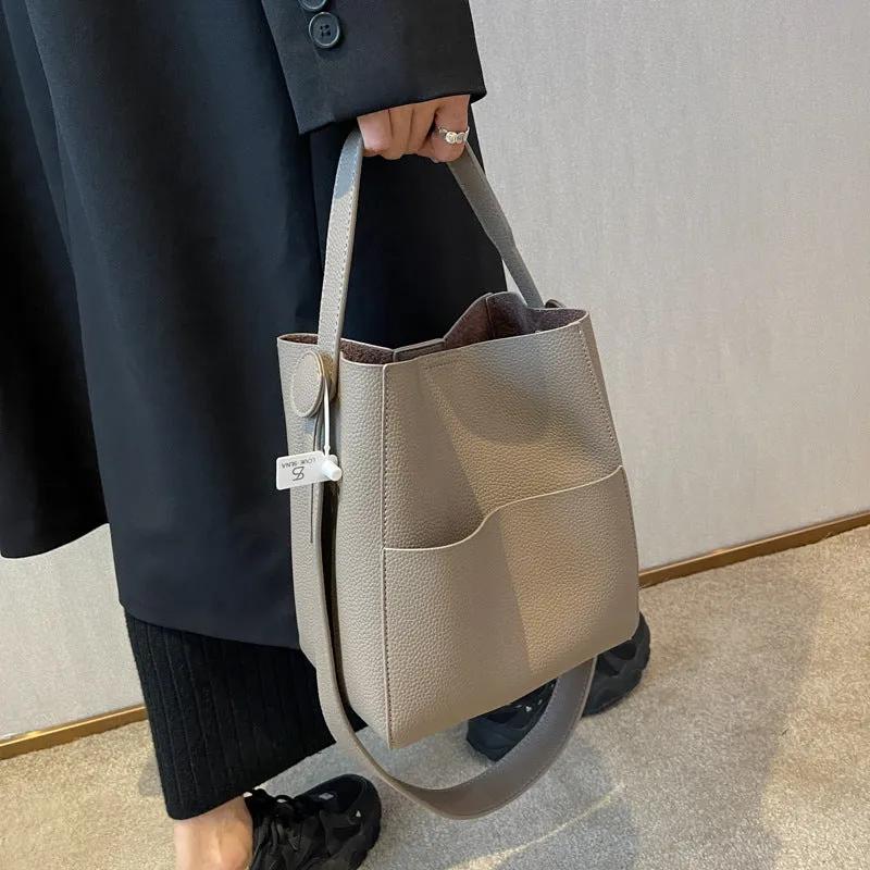 Fried Large Capacity Commuter Spare Basic Simple Handbags