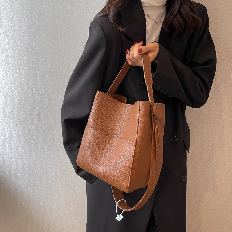 Fried Large Capacity Commuter Spare Basic Simple Handbags