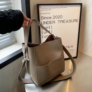 Fried Large Capacity Commuter Spare Basic Simple Handbags