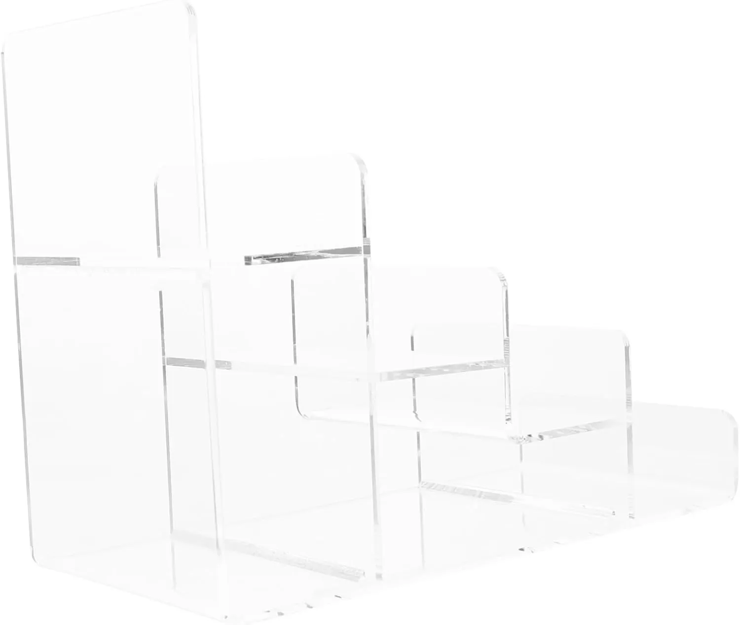 Gadpiparty Multi-purpose Acrylic Display Stand 4 Tier for Handbags Glasses Perfume Organizer Riser