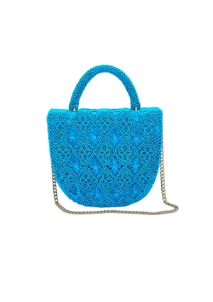 Gaira Handmade Macramé Suede Micro Bag