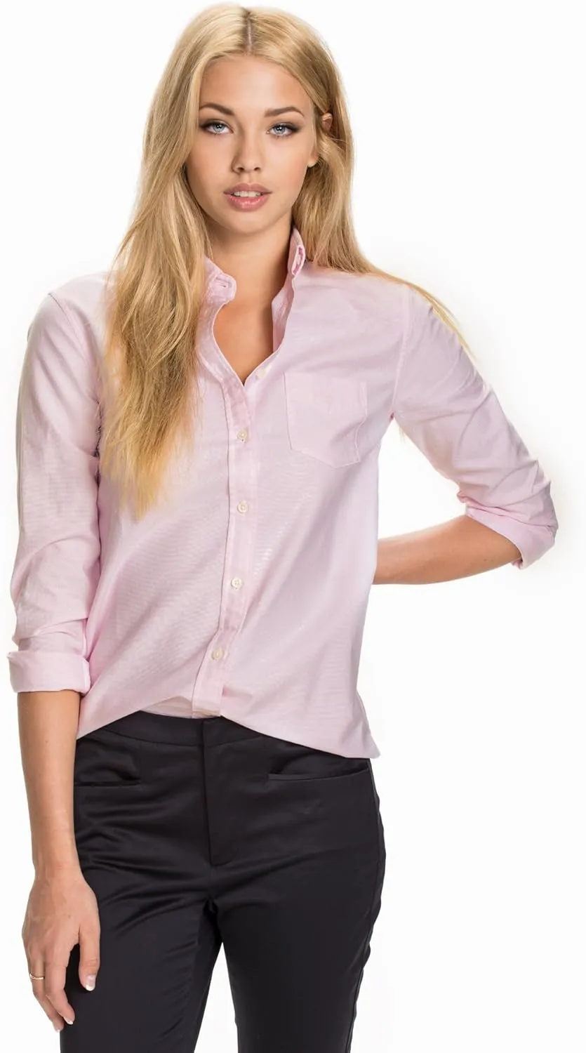 GANT Women's Cotton Perfect Oxford Shirt 432366, Pastel Pink
