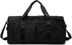 Geboldil Men and Women's Travel Bag With Shoe Compartment Sports Tote Gym Bag Weekender Overnight Shoulder Bag Large