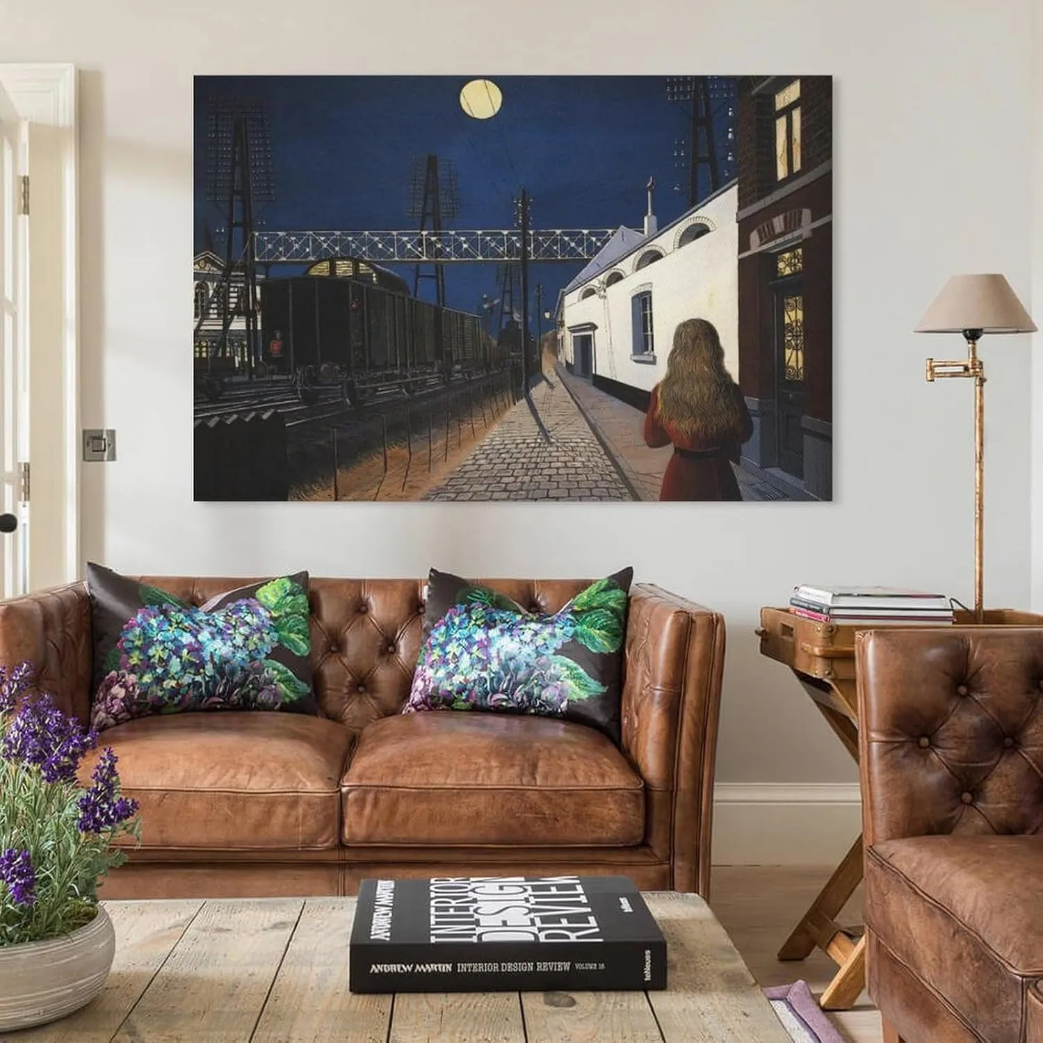 generic Paul Delvaux Poster Print Loneliness Artworks Picture Print Poster Wall Art Painting Canvas Gift Decor Home Posters Decorative 16x24inch(40x60cm), Unframe-style