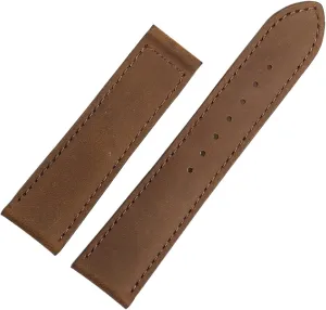Genuine Leather Watch Band for Oris Frosted Folding Buckle Watch Chain 20mm 22mm Strap (Color : Brown-No Buckle, Size : 22mm)
