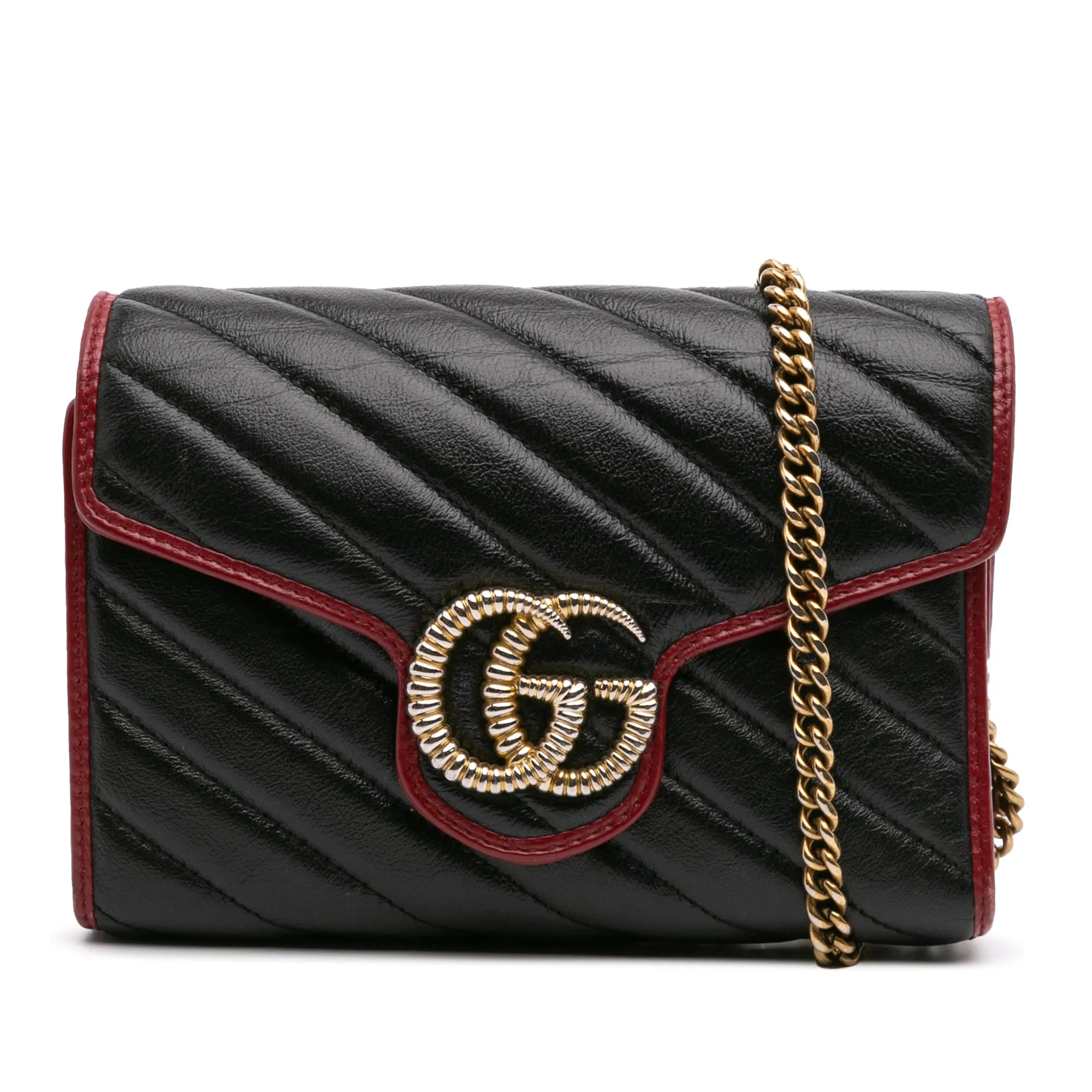 GG Marmont Matelasse Leather Torchon Wallet On Chain