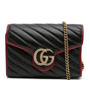 GG Marmont Matelasse Leather Torchon Wallet On Chain