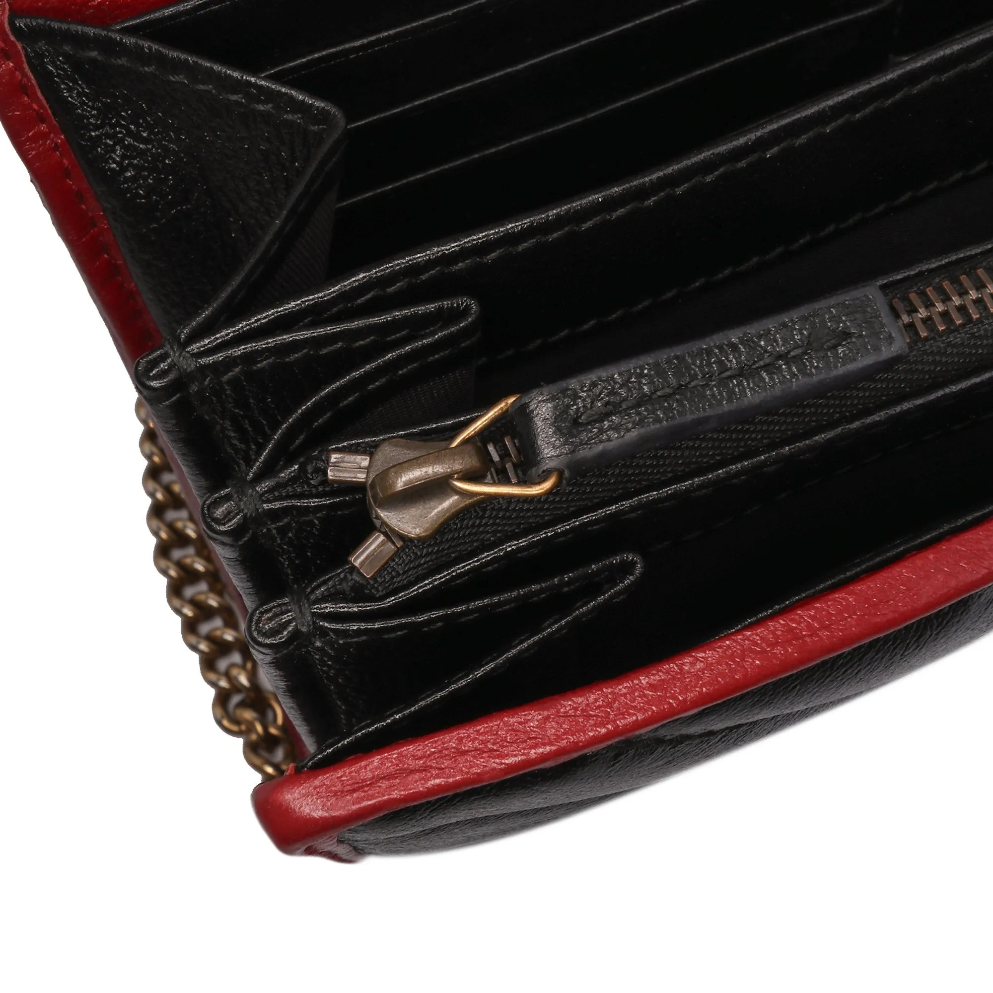 GG Marmont Matelasse Leather Torchon Wallet On Chain