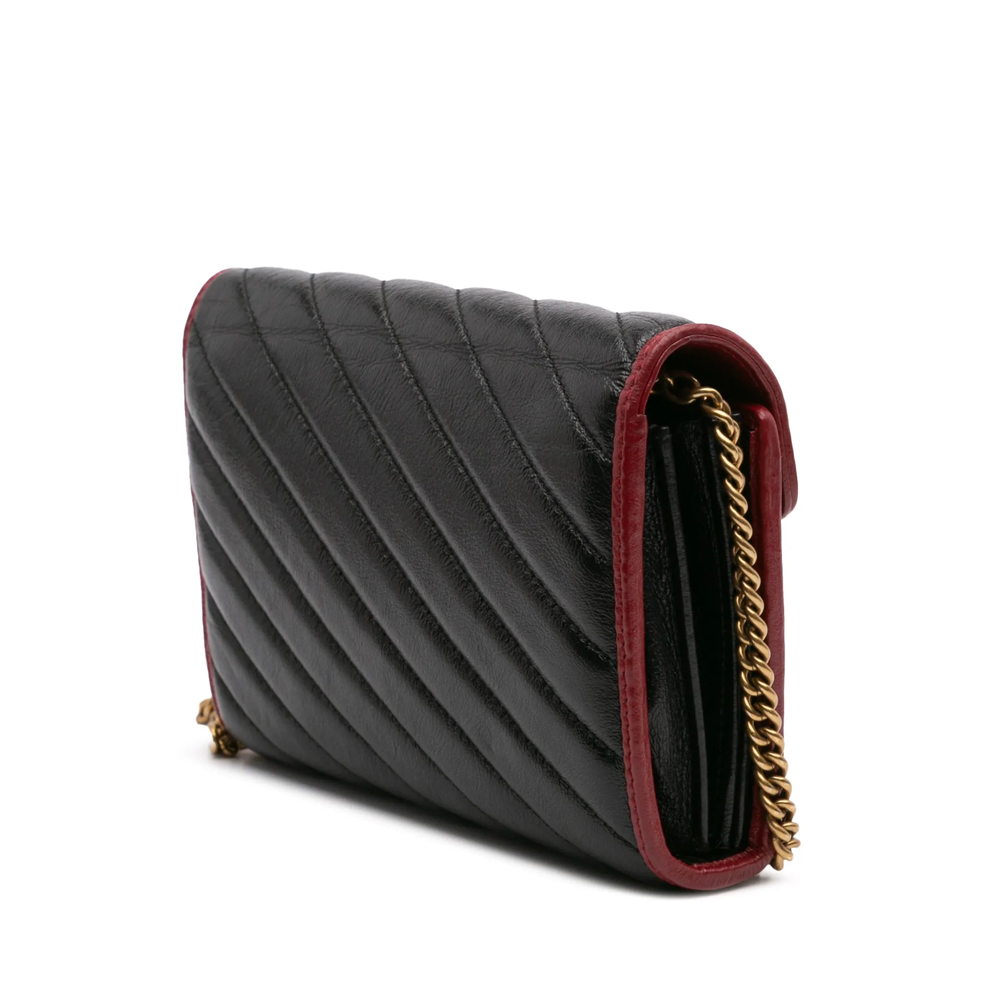 GG Marmont Matelasse Leather Torchon Wallet On Chain