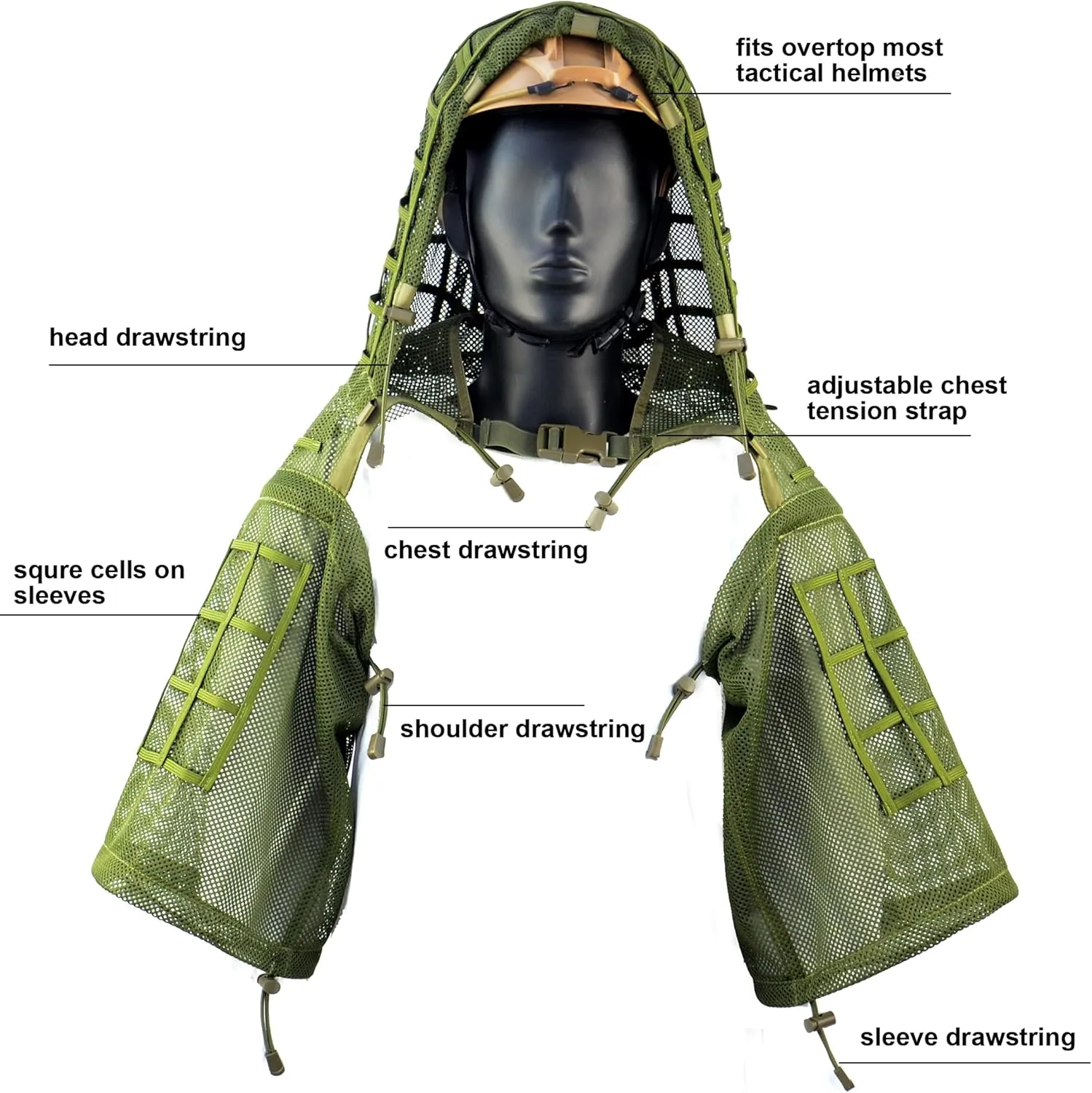 Ghillie Suits Foundation, Tactical Sniper Coats/Viper Hoods