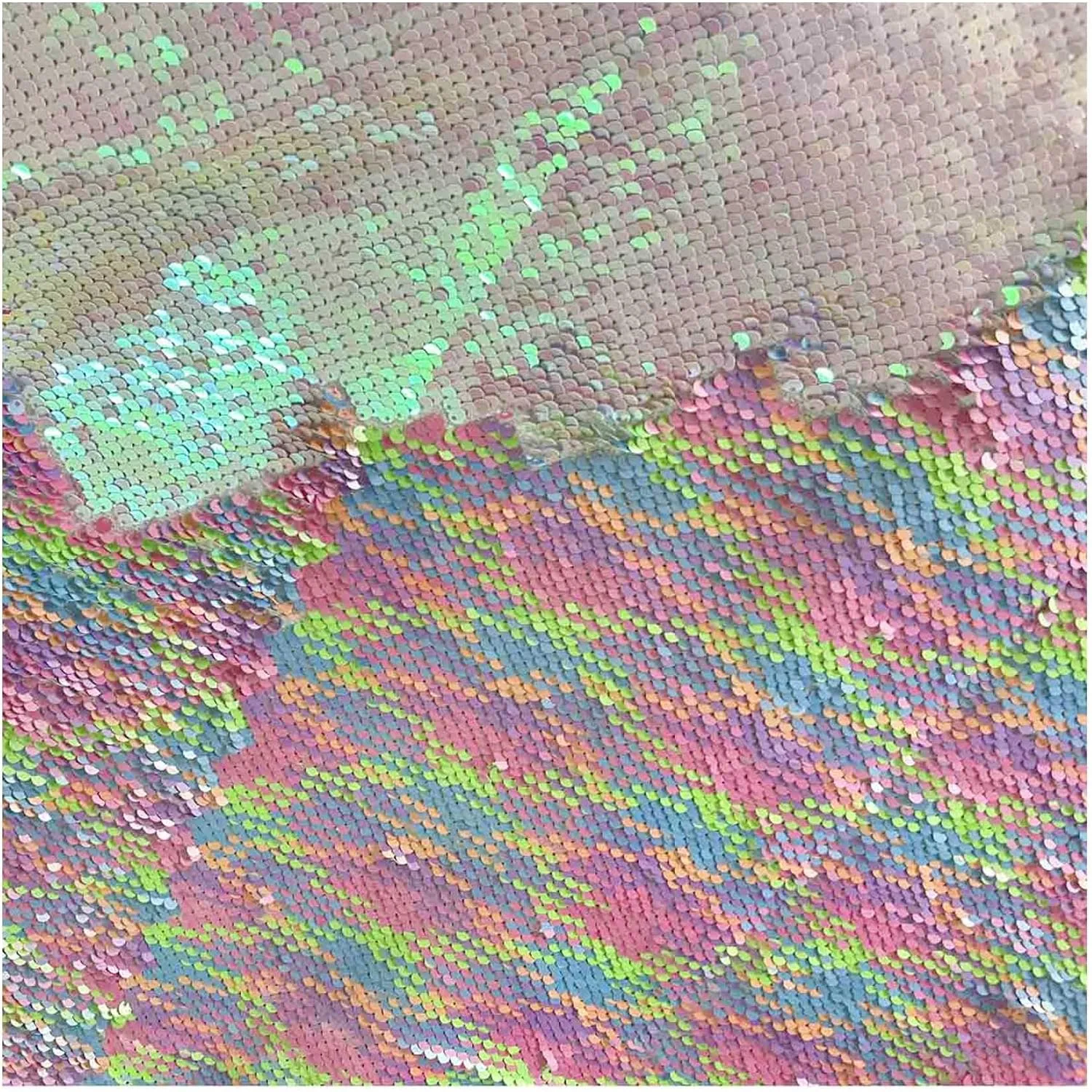 Gold Black Mermaid Sequin Fabric by The Yard 2 Tone Flip UP Mesh Lace Sequin Fabric Magic Overlapping Sequin for Girl Costume Dress/Lady Evening Dress Pillow Cushion Cover Wedding Decor