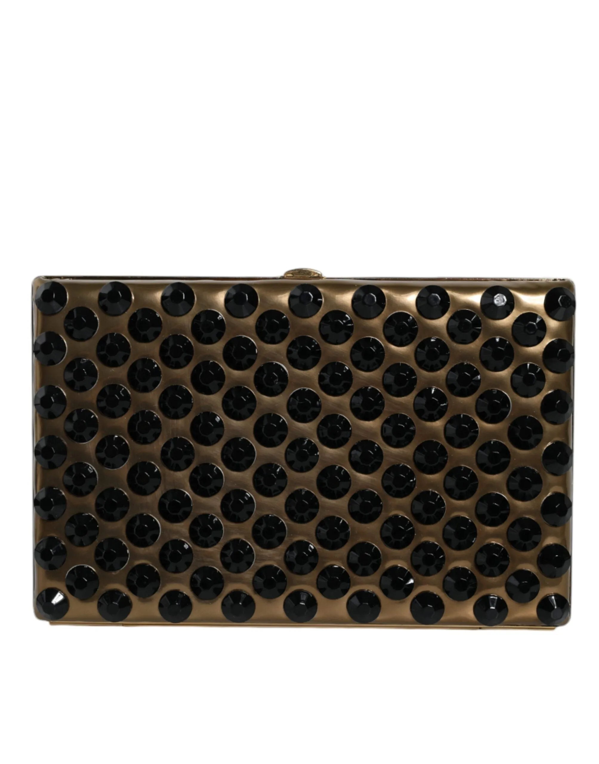 Gold Crystal Bifold Clutch Evening Party Women Purse Bag