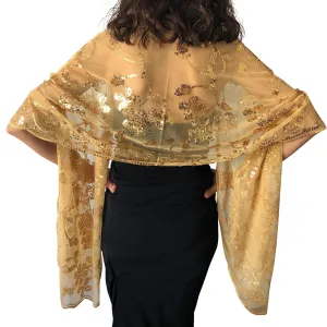 Gold Sequin Shawl