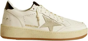 Golden Goose Women's Ballstar 2 Leather Upper and Spur Suede Star Shiny Leather Heel