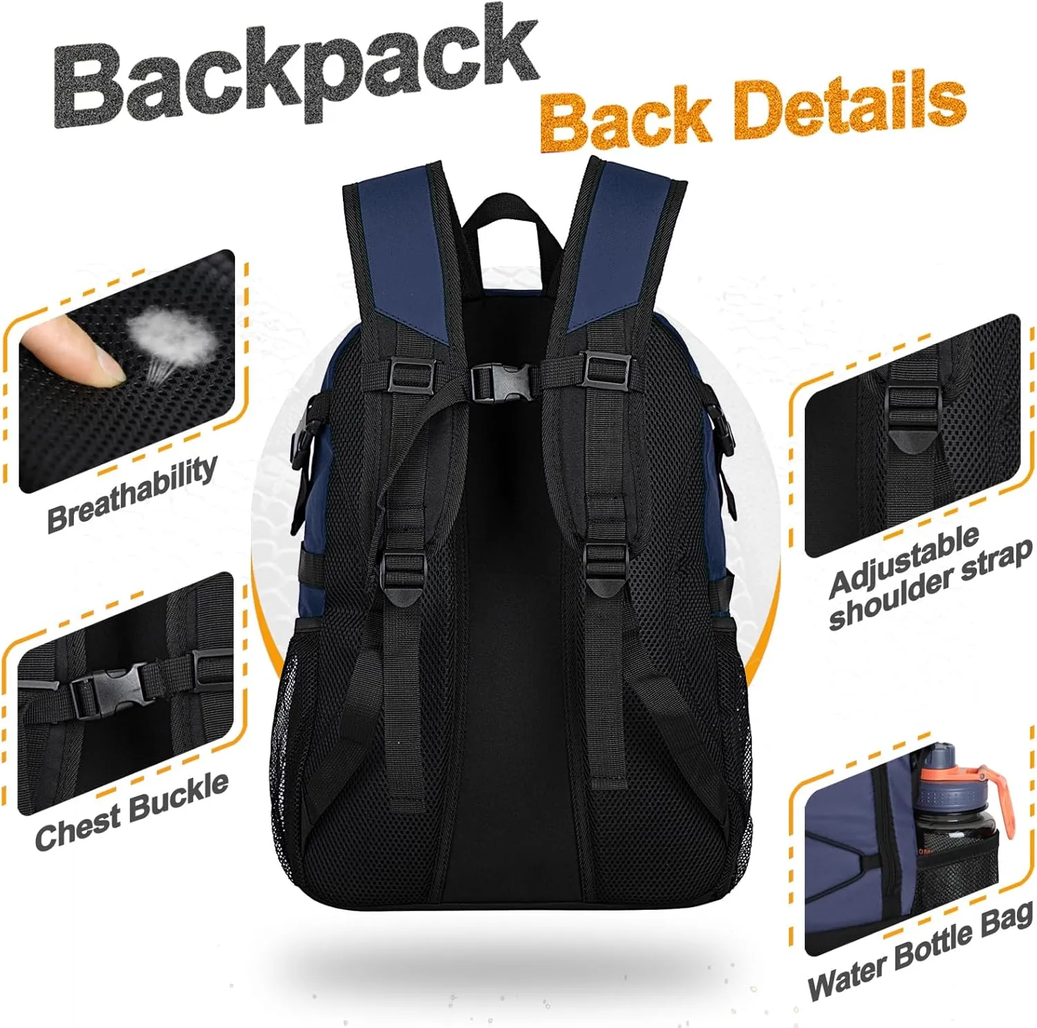 Goloni Soccer Backpack,Basketball Backpack with Ball Compartment & Shoe Compartment,Backpack for Basketball,Soccer