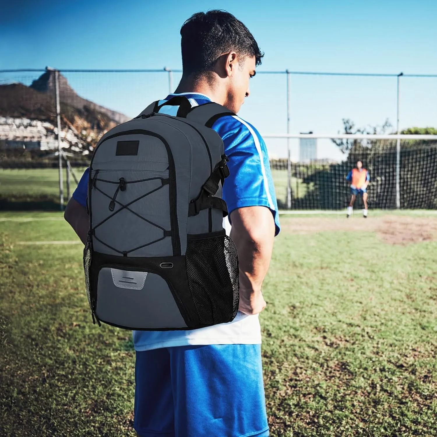 Goloni Soccer Backpack,Basketball Backpack with Ball Compartment & Shoe Compartment,Backpack for Basketball,Soccer