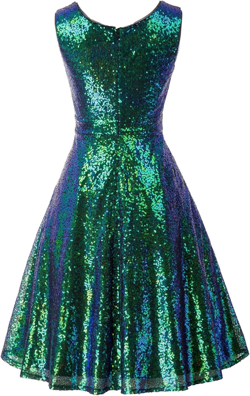 GRACE KARIN Women's Sequin Dresses Sleeveless V-Neck Sparkly Glitter Evening Party Dress