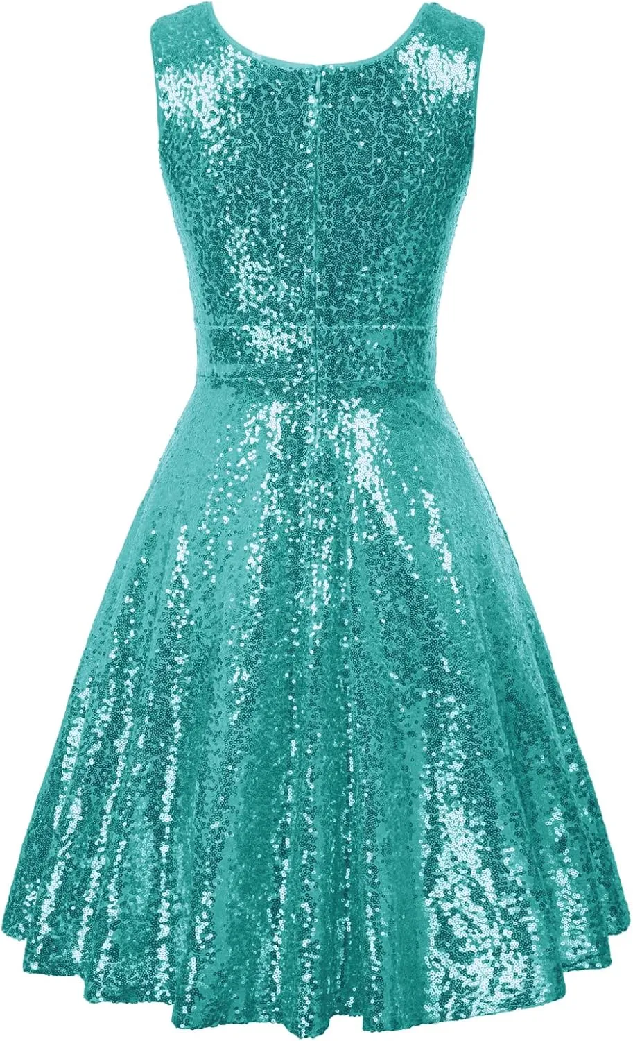 GRACE KARIN Women's Sequin Dresses Sleeveless V-Neck Sparkly Glitter Evening Party Dress