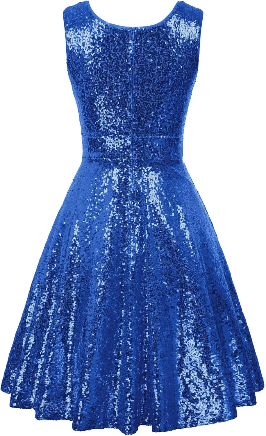 GRACE KARIN Women's Sequin Dresses Sleeveless V-Neck Sparkly Glitter Evening Party Dress