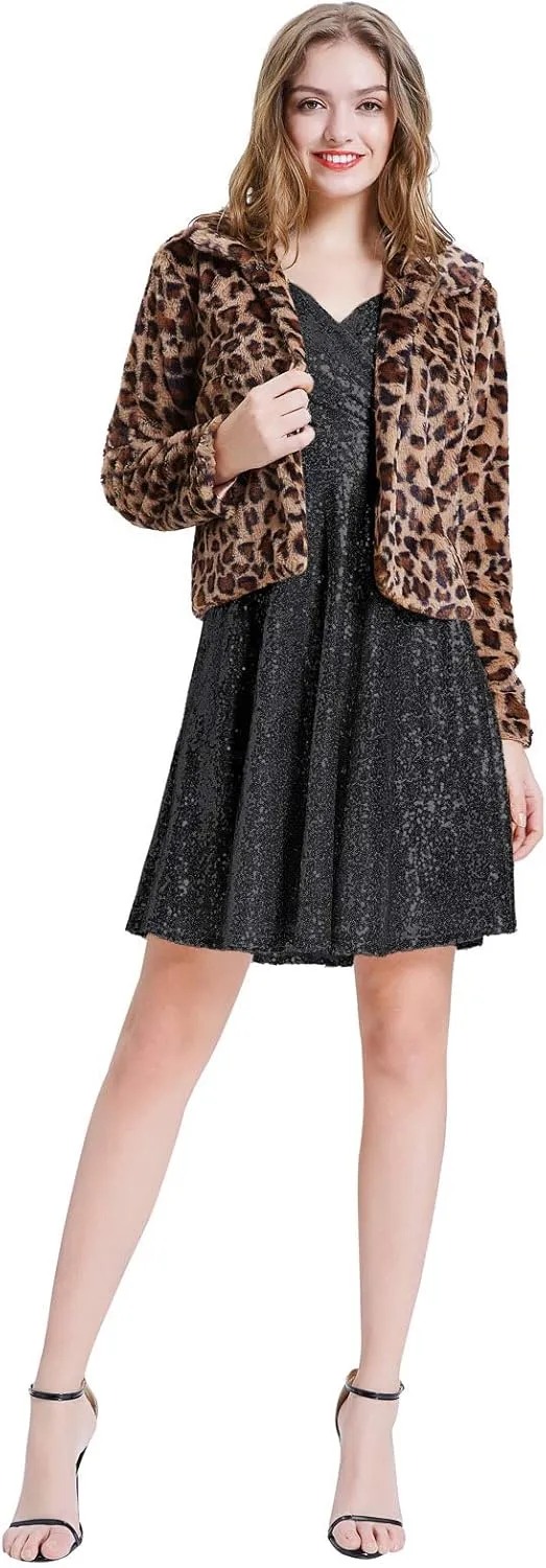 GRACE KARIN Women's Sequin Dresses Sleeveless V-Neck Sparkly Glitter Evening Party Dress
