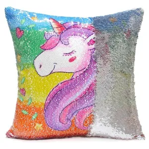 Graphic Reversible Pillow Cover
