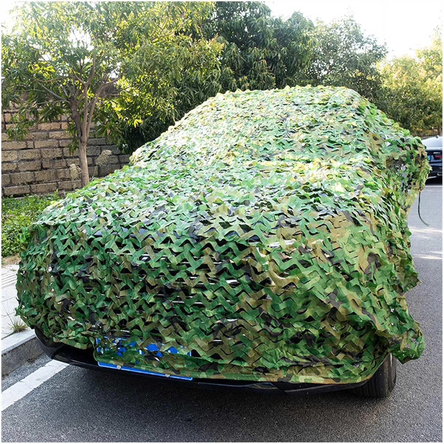 Green Camo Netting,Woodland Camouflage Net,1/2/3/4/5/6/7/8/9/10m Army Camo Net,Garden Pergola Shade Net,Outdoor Sun Protection Camouflage Netting Tarpaulin,Jungle-3x9m(9.8x29.5ft)