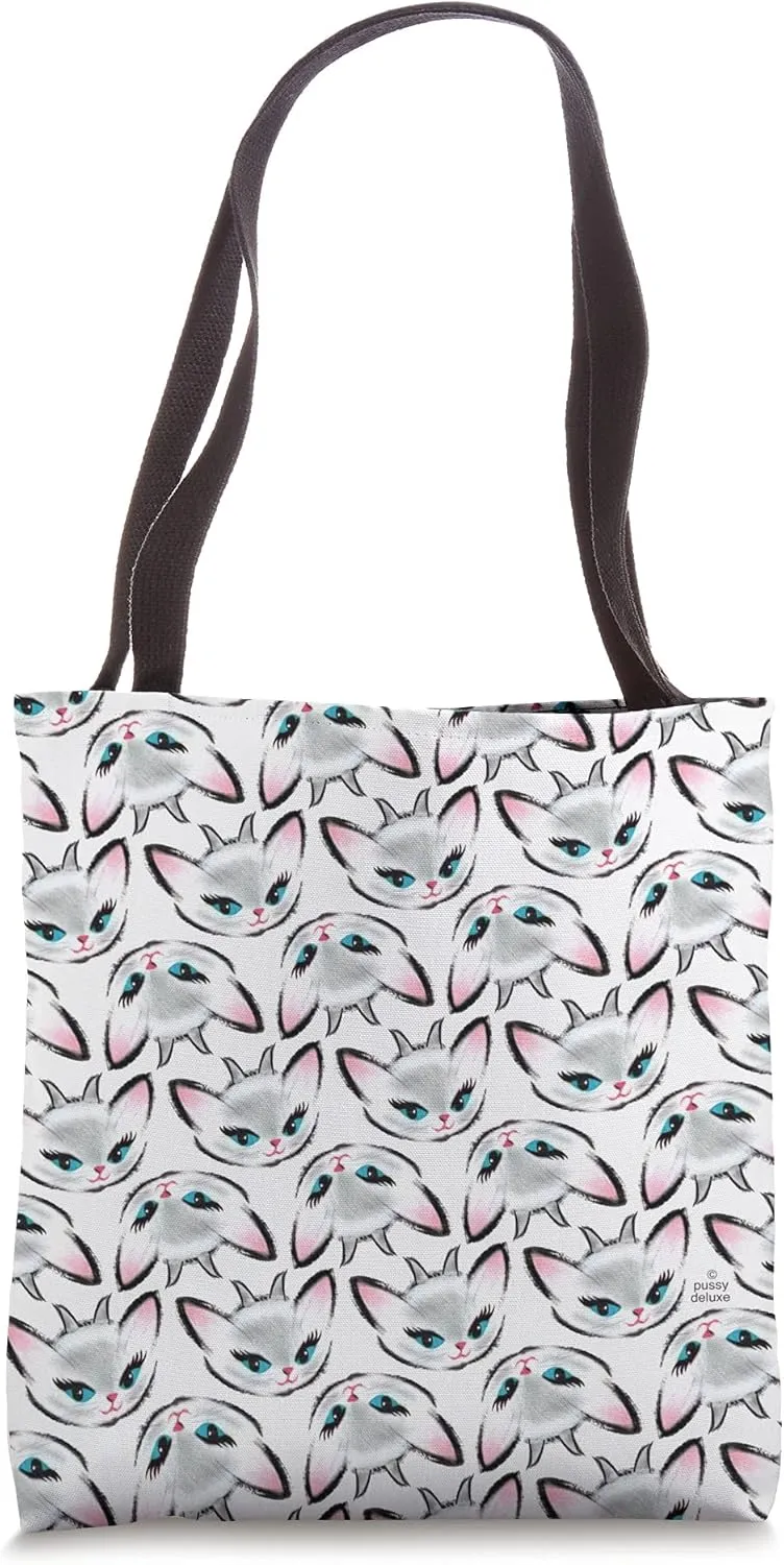 grey cat Tote Bag