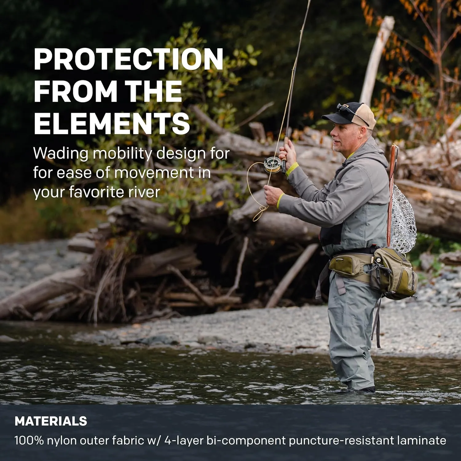 Grundéns Men's Bedrock Stockingfoot Wader