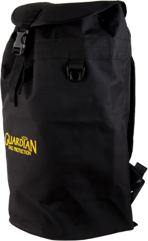 Guardian Fall Protection 00763 Ultra Sack Large Black Canvas Duffel Back Pack